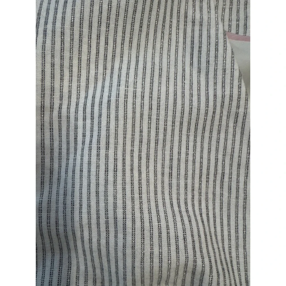 J.Crew Collection Women's Suit Vest Italian Linen White Grey Size 12 NEW